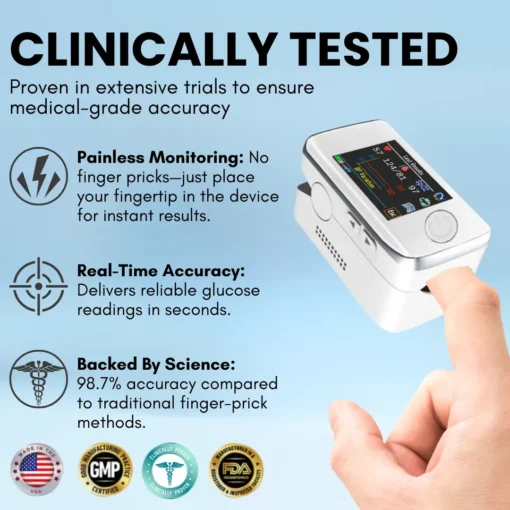 Glycenx™ Precision Glucose Monitoring Device -LIMITED-TIME OFFER | Finger Pricking No More! 💕