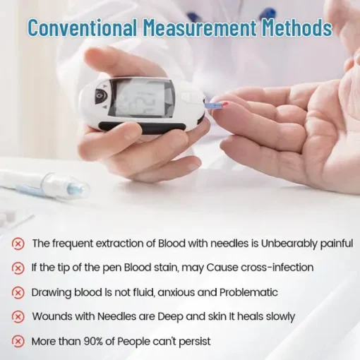 Oveallgo™ PRO GlucoSense Non-Invasive Laser Blood Glucose Meter