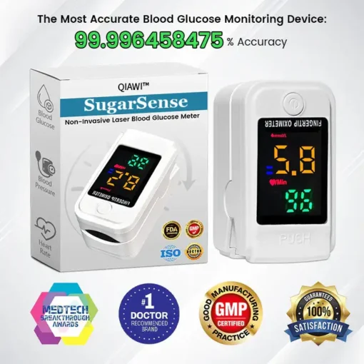 QIAWI™ 🎉NEW YEAR SALE🎉- 𝕤𝕒𝕧𝕖 𝕦𝕡 𝕥𝕠 -𝟟𝟘% 🅾🅵🅵 SugarSense Non-Invasive Laser Blood Glucose Meter